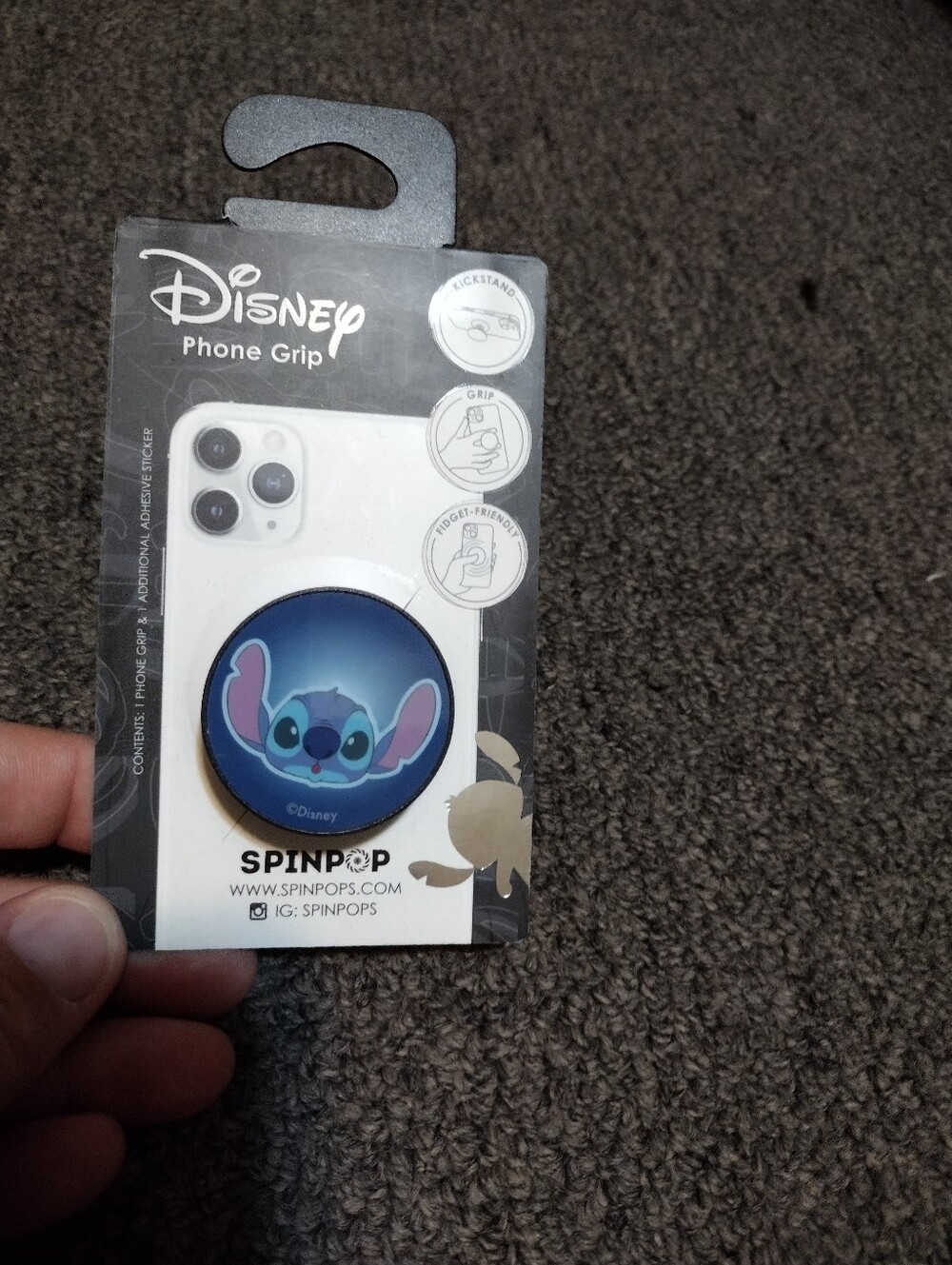 Disney Blue Stitch Phone Grip PopSocket Style